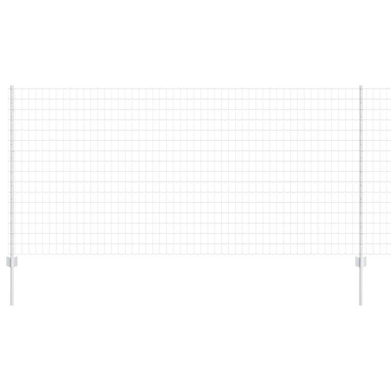 Ogrodzenie z słupkiem Srebrny 1,2 x 10 m Stal