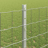 Ogrodzenie z słupkiem Srebrny 1,2 x 10 m Stal