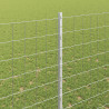 Ogrodzenie z słupkiem Srebrny 1,5 x 10 m Stal