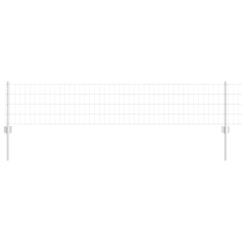 Ogrodzenie z słupkiem Srebrny 0,4 x 10 m Stal