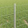 Ogrodzenie z słupkiem Srebrny 0,4 x 10 m Stal