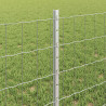 Ogrodzenie z słupkiem Srebrny 0,6 x 10 m Stal
