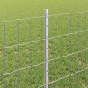 Ogrodzenie z słupkiem Srebrny 0,8 x 10 m Stal