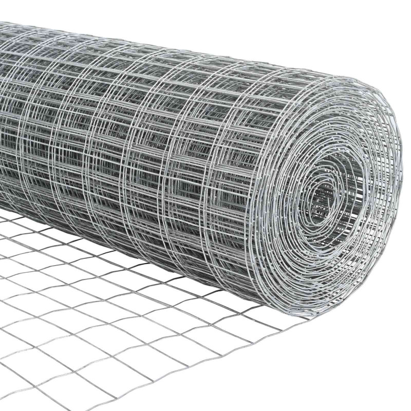 Ogrodzenie z słupkiem Srebrny 0,8 x 10 m Stal