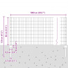 Ogrodzenie z słupkiem Srebrny 0,8 x 10 m Stal