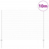 Ogrodzenie z słupkiem Srebrny 1,6 x 10 m Stal