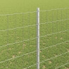 Ogrodzenie z słupkiem Srebrny 1,6 x 10 m Stal