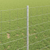 Ogrodzenie z słupkiem Srebrny 1 x 10 m Stal