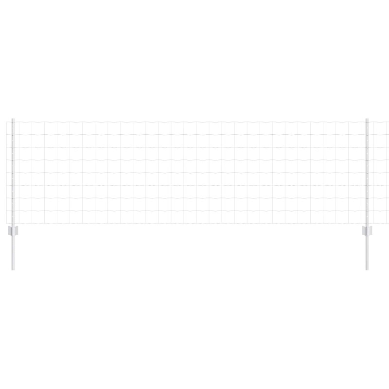 Ogrodzenie z słupkiem Srebrny 0,8 x 10 m Stal