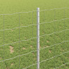 Ogrodzenie z słupkiem Srebrny 1 x 10 m Stal