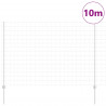 Ogrodzenie z słupkiem Srebrny 1,6 x 10 m Stal