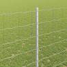 Ogrodzenie z słupkiem Srebrny 1,6 x 10 m Stal