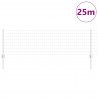 Ogrodzenie z słupkiem Srebrny 0,6 x 25 m Stal