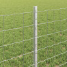 Ogrodzenie z słupkiem Srebrny 0,6 x 25 m Stal