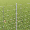 Ogrodzenie z słupkiem Srebrny 1 x 25 m Stal