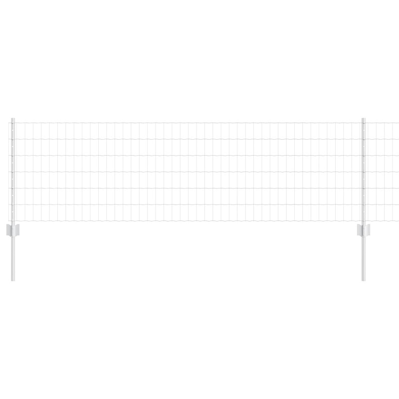 Ogrodzenie z słupkiem Srebrny 0,6 x 25 m Stal