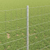 Ogrodzenie z słupkiem Srebrny 1 x 25 m Stal