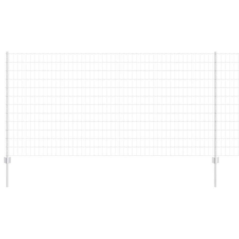 Ogrodzenie z słupkiem Srebrny 1,2 x 25 m Stal