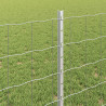 Ogrodzenie z słupkiem Srebrny 0,8 x 25 m Stal