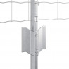 Ogrodzenie z słupkiem Srebrny 0,6 x 25 m Stal