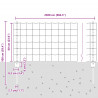 Ogrodzenie z słupkiem Srebrny 0,6 x 25 m Stal