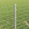 Ogrodzenie z słupkiem Srebrny 0,4 x 50 m Stal