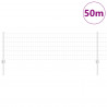 Ogrodzenie z słupkiem Srebrny 0,6 x 50 m Stal