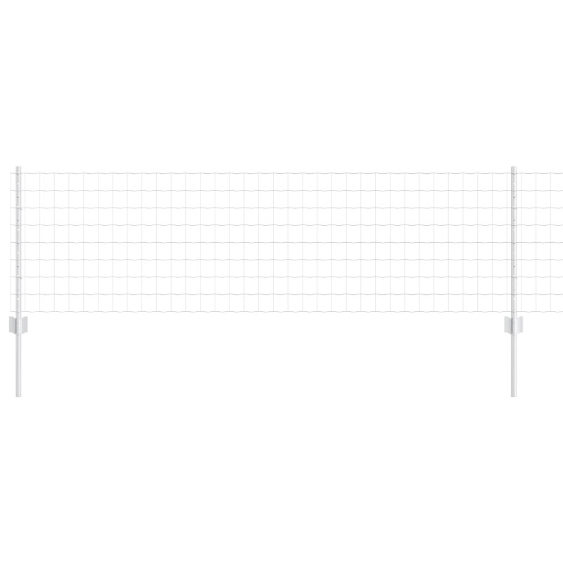 Ogrodzenie z słupkiem Srebrny 0,6 x 10 m Stal