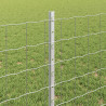 Ogrodzenie z słupkiem Srebrny 0,8 x 10 m Stal