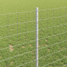 Ogrodzenie z słupkiem Srebrny 1 x 10 m Stal