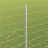Ogrodzenie z słupkiem Srebrny 1,4 x 10 m Stal