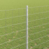 Ogrodzenie z słupkiem Srebrny 1,6 x 10 m Stal