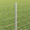 Ogrodzenie z słupkiem Srebrny 0,6 x 50 m Stal