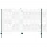 Ogrodzenie z słupkiem Zielony 1,4 x 10 m Stal i PVC