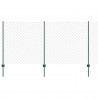 Ogrodzenie z słupkiem Zielony 1,2 x 10 m Stal i PVC
