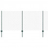Ogrodzenie z słupkiem Zielony 1 x 25 m Stal