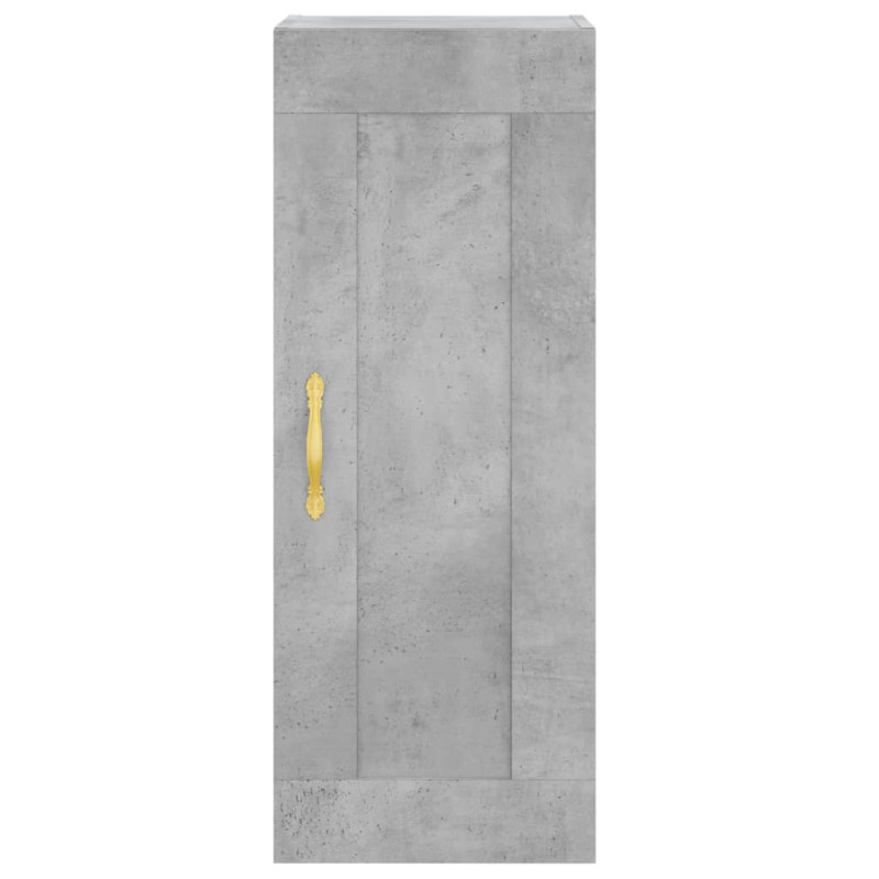 Wysoka szafka, szarość betonu, 34,5x34x180 cm