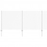 Ogrodzenie z słupkiem Srebrny 1 x 10 m Stal