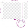 Ogrodzenie z słupkiem Srebrny 1 x 10 m Stal