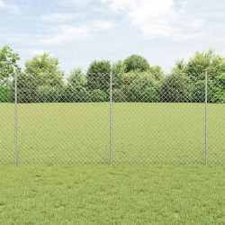 Ogrodzenie z słupkiem Srebrny 1,2 x 10 m Stal