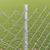 Ogrodzenie z słupkiem Srebrny 1,2 x 10 m Stal