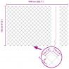 Ogrodzenie z słupkiem Srebrny 1,2 x 10 m Stal
