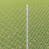 Ogrodzenie z słupkiem Srebrny 1,4 x 10 m Stal