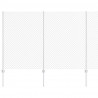 Ogrodzenie z słupkiem Srebrny 1,5 x 10 m Stal