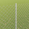 Ogrodzenie z słupkiem Srebrny 1,5 x 10 m Stal