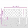 Ogrodzenie z słupkiem Srebrny 0,4 x 10 m Stal
