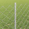 Ogrodzenie z słupkiem Srebrny 0,6 x 10 m Stal