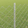 Ogrodzenie z słupkiem Srebrny 0,8 x 10 m Stal