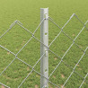 Ogrodzenie z słupkiem Srebrny 1,2 x 10 m Stal