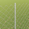 Ogrodzenie z słupkiem Srebrny 1,4 x 10 m Stal